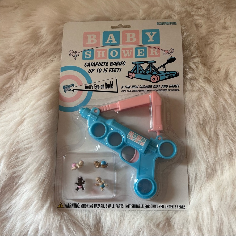 NWT Archie McPhee Novelty Baby Shower Game Gender Reveal Party Retro Style Toy